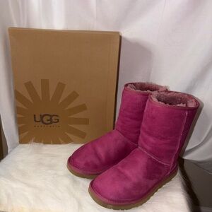 UGG Pink Suede Boots